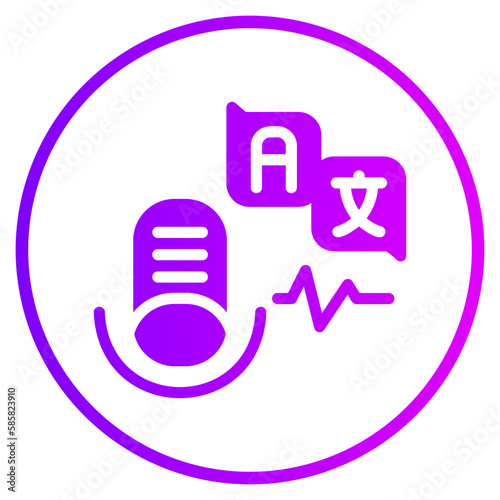 translator gradient icon