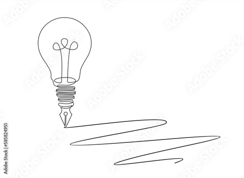 Happy Teacher's day Continuous one line art for congratulation cards, banners and flyers. International teacher's day concept. Vector illustration.