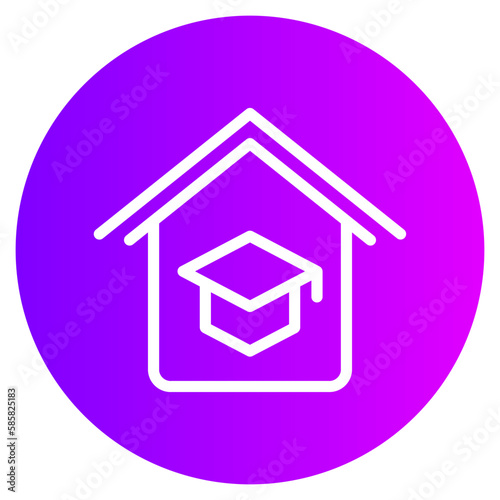 homeschooling gradient icon