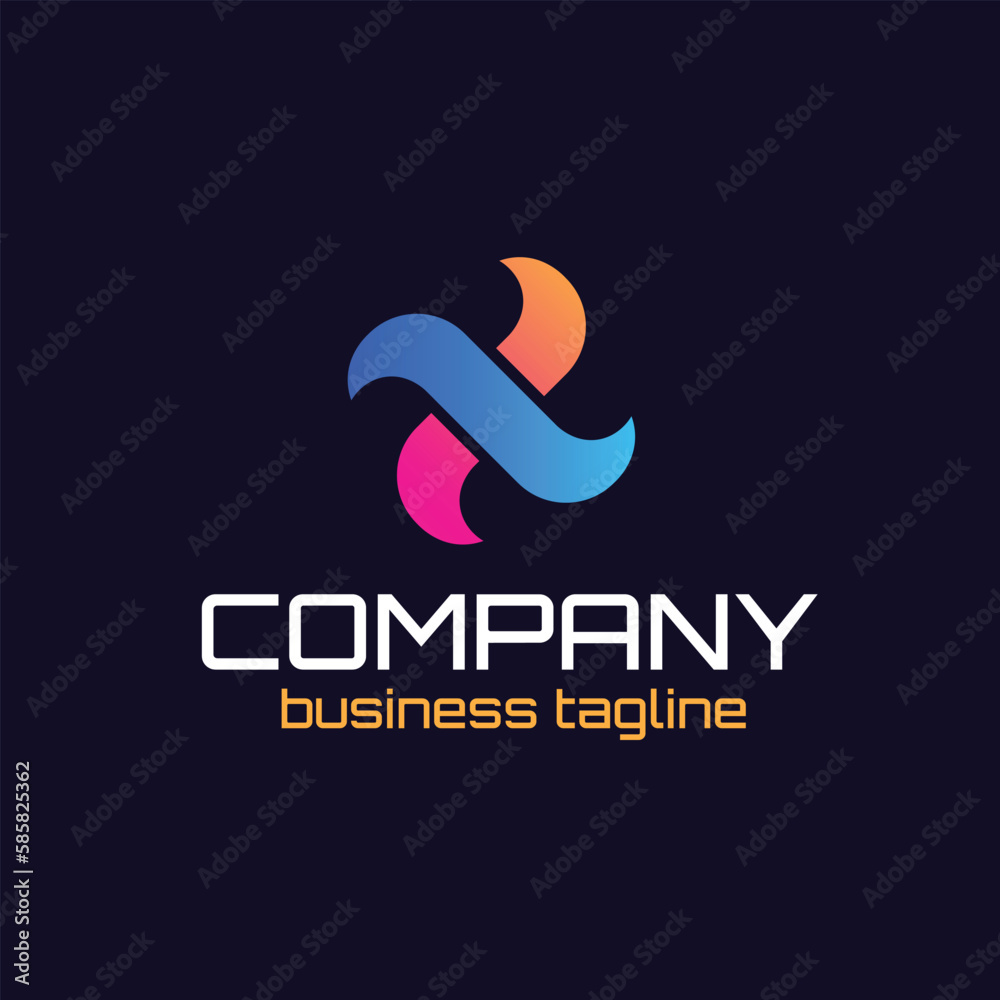 Fototapeta premium Letter X vector Logo Template Illustration Design. Vector 