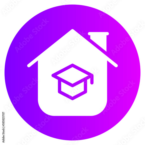 homeschooling gradient icon