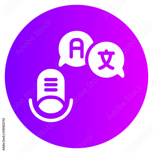translator gradient icon