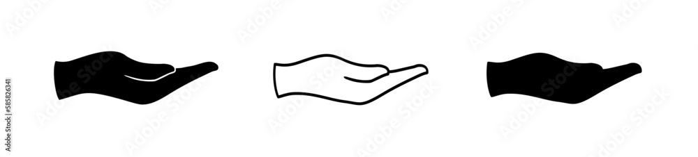 Obraz premium Hand icon vector. 