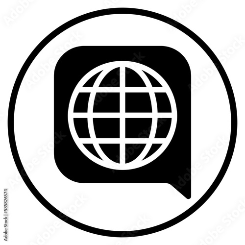 language glyph icon