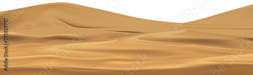 Sand Dunes isolate, Nature Landscape Desert Sand Wave,3d illustration design elements for Adventure,Travel Advertising,Illustration Banner Backdrop Background for Summer Ad,Sale,Promotion