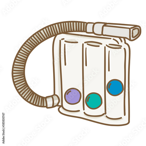medical tools_medical device_Deep Breathing_Lung Exerciser Incentive Style_Spirometer_file ai