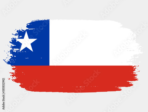 Artistic grunge brush flag of Chile isolated on white background. Elegant texture of national country flag Free Download Artistic grunge brush flag of Chile isolated on white background. Elegant texture of national country flag - GFXLoad