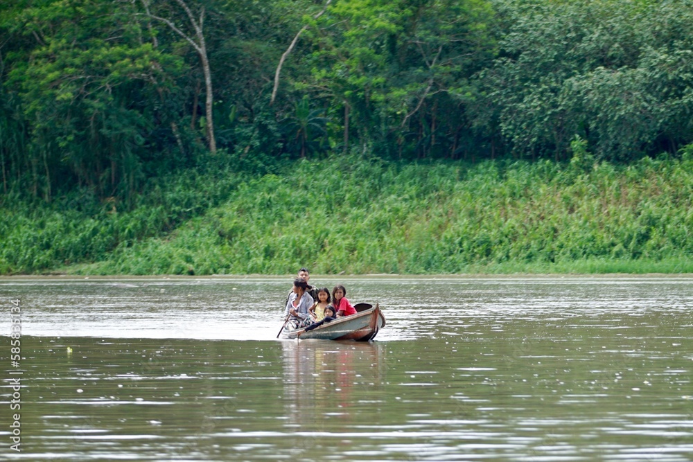 Fototapeta premium boat on the river