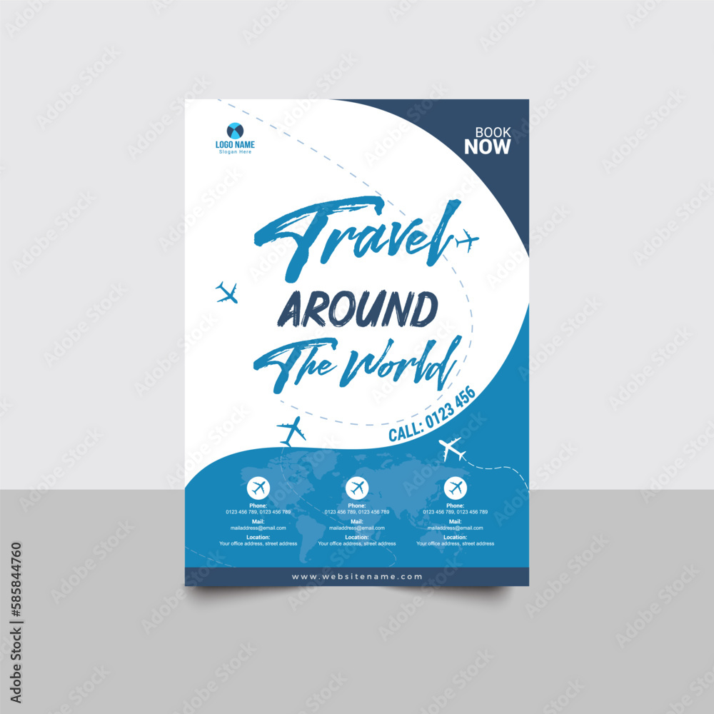 Travel poster of flyer design