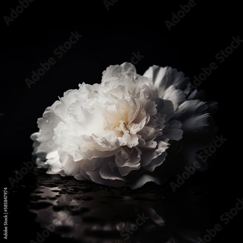 White blossoming flower. Mysterious and magical. Great for fantasy, mystery, crime, romance, drama.