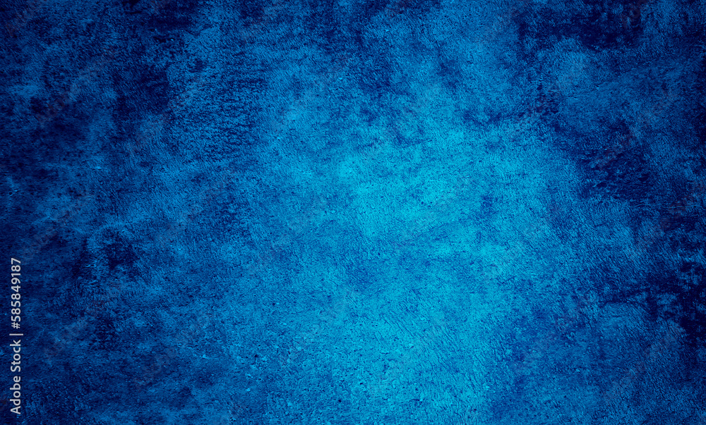 Abstract blue Grunge background with soft sport light.