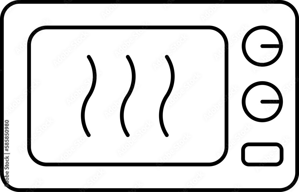 Microwave oven icon. Simple line Microwave Oven icon for templates, web design and infographics Microwave oven icon. Simple line Microwave Oven icon for templates, web design and infographics