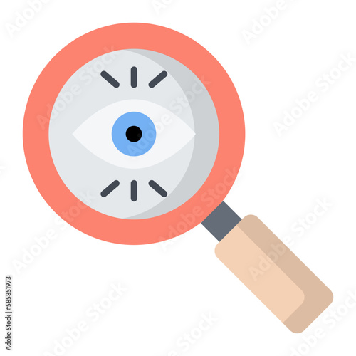 Search Process Flat Icon