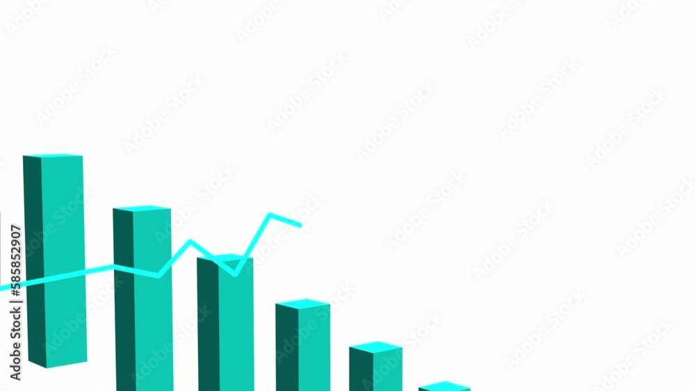 Bar chart graph showing growth Bar chart graph showing growth