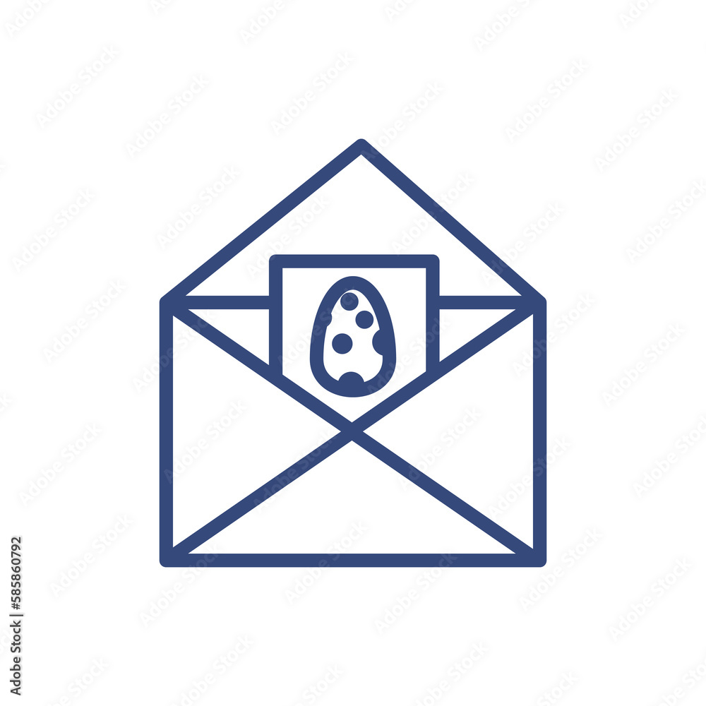 postcard icon. Thin line postcard icon from happy easter collection. Outline vector isolated on white background. Editable postcard symbol can be used web and mobile postcard icon. Thin line postcard icon from happy easter collection. Outline vector isolated on white background. Editable postcard symbol can be used web and mobile