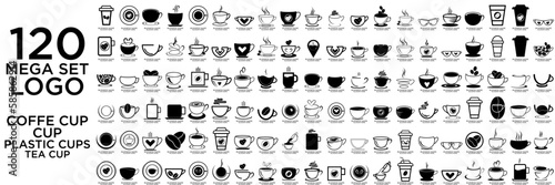 Coffee shop logo vintage vector set. Hipster and retro style. Perfect for your business design.