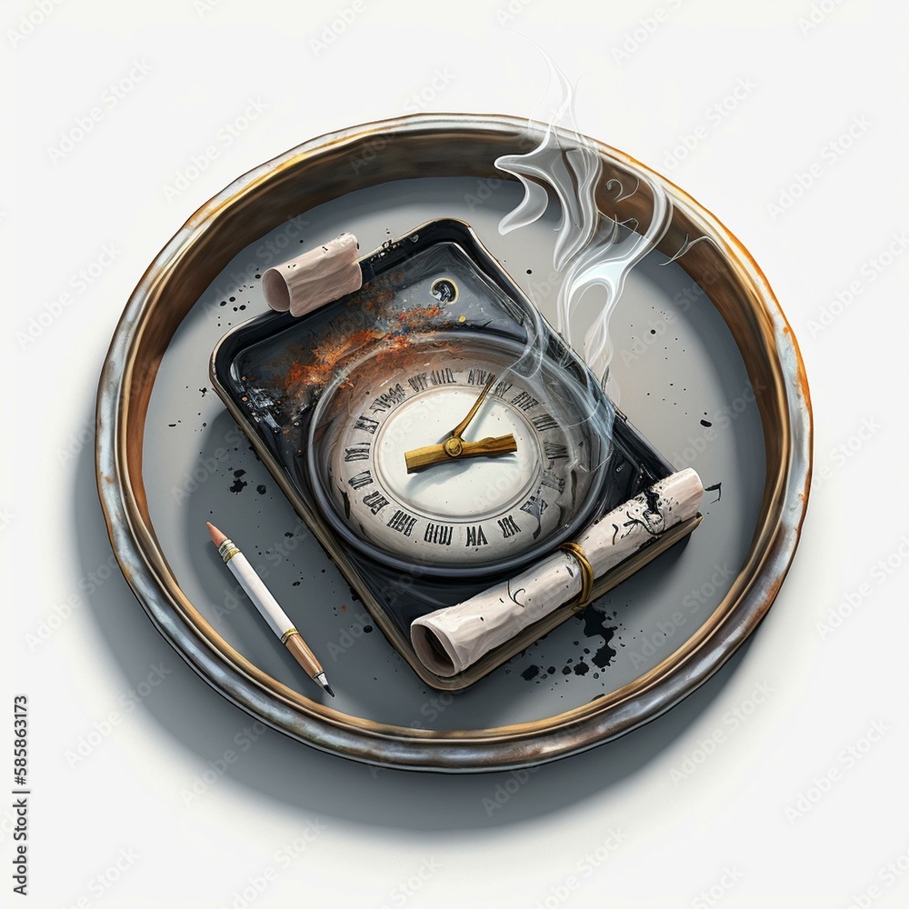 Fototapeta premium Ashtray / Aschenbecher