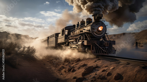 Raging Locomotive: Wild West Adventure, Generative AI