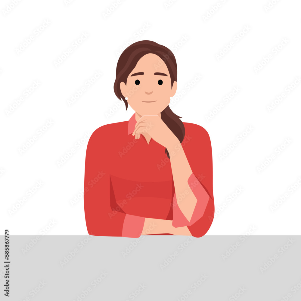 Young smiling curious person peeking from behind wall and looking outside. Portrait of peaceful woman peeping and watching Young smiling curious person peeking from behind wall and looking outside. Portrait of peaceful woman peeping and watching