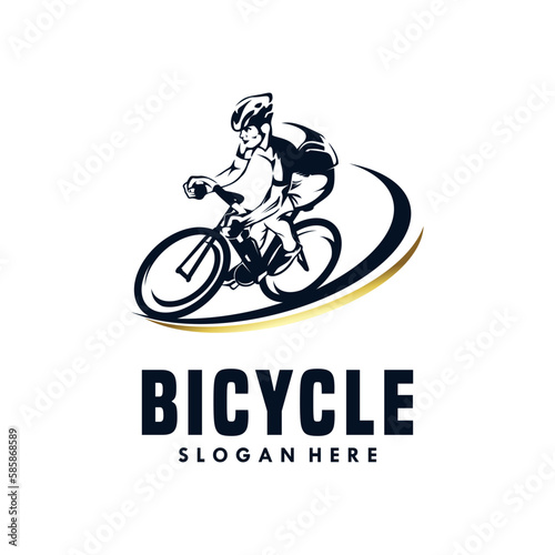 Bike sport Vector logo design template