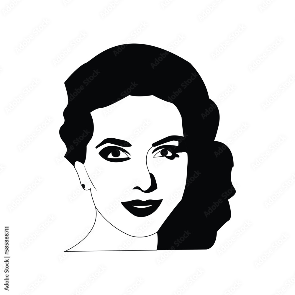 black silhouette nice a girl