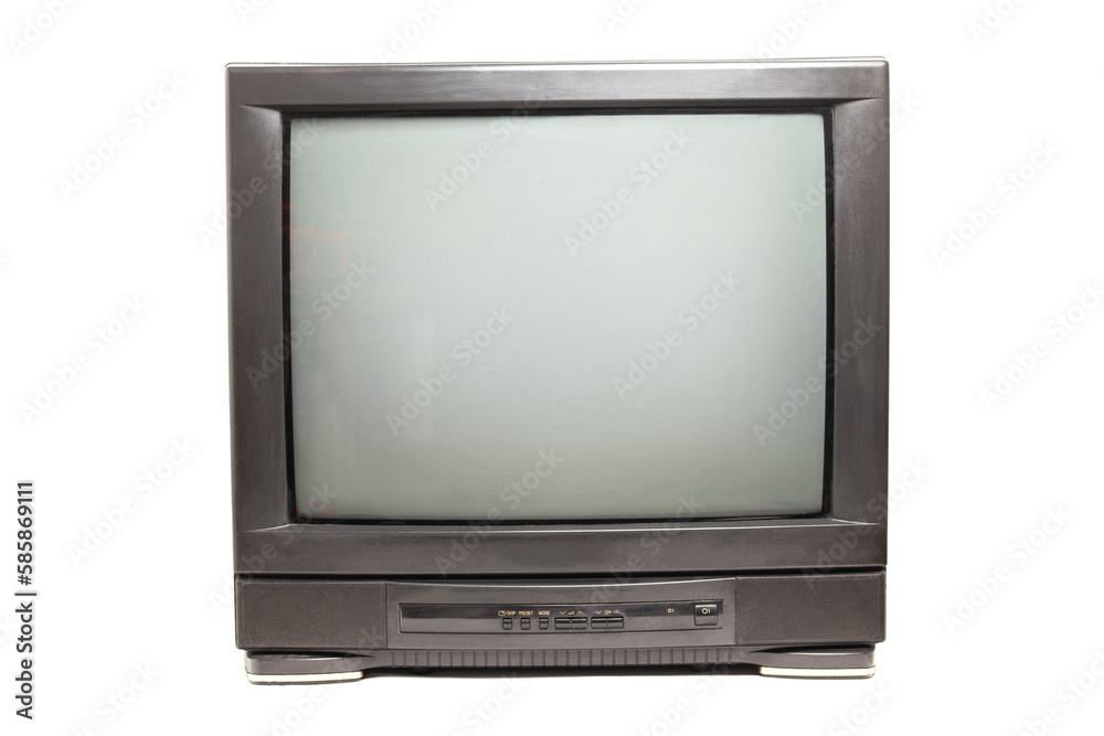 Retro old television isolated on white background. Retro old television isolated on white background.