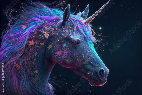 magical pink unicorn Generative AI
