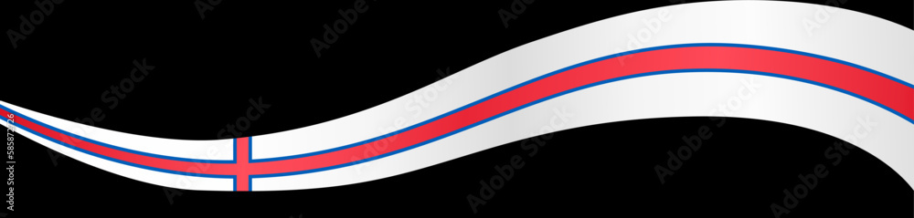 Faroe Islands flag wave isolated on png or transparent background Faroe Islands flag wave isolated on png or transparent background