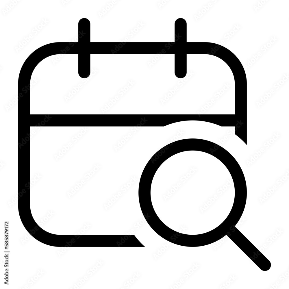 calendar magnifying glass icon calendar magnifying glass icon