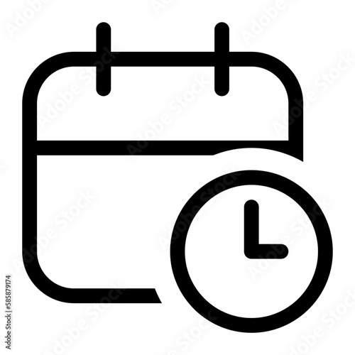 calendar clock icon