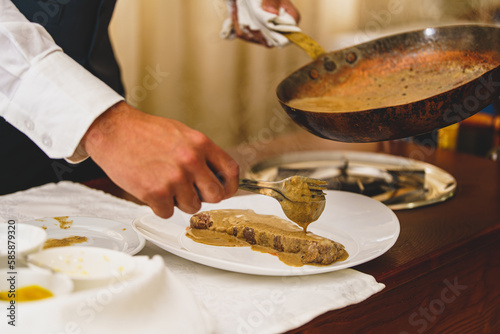 chef preparing food in the kitchen