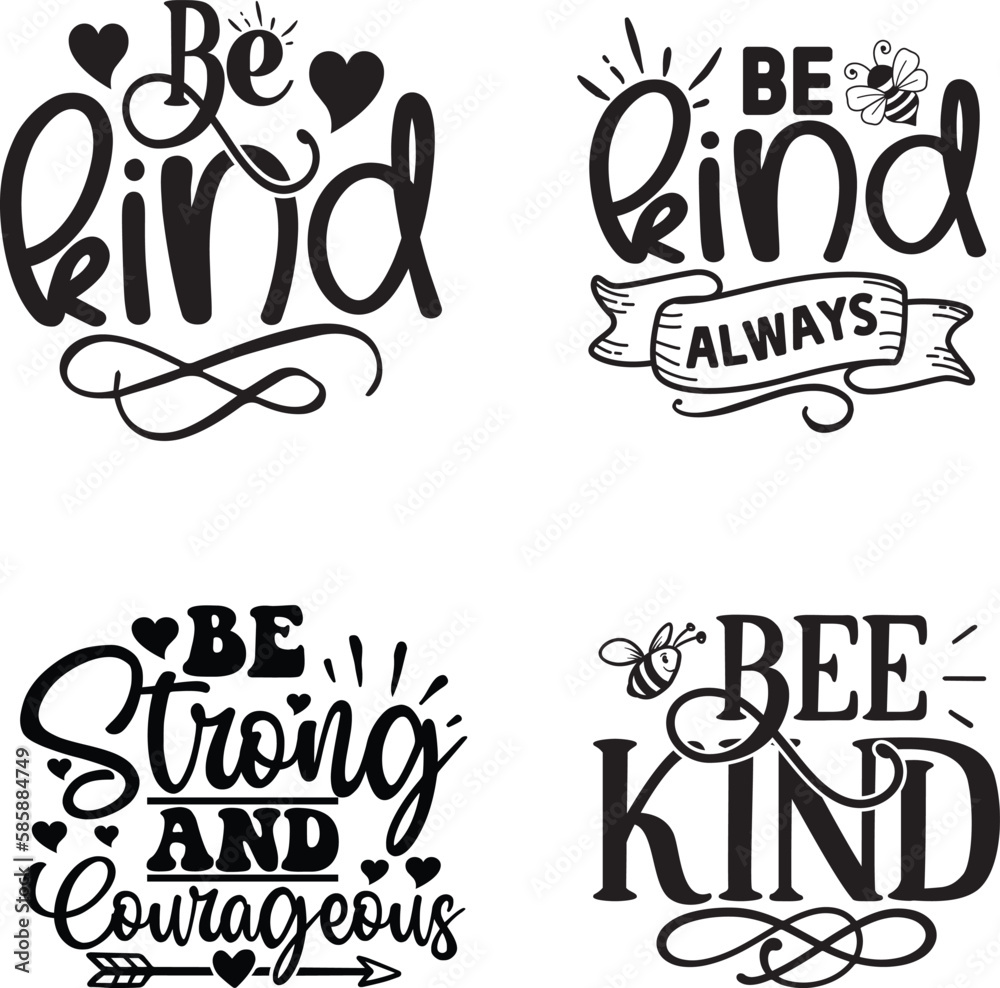 Kindness Quotes svg Bundle. Quotes about Retro Kindness, Kindness cut files Bundle of svg eps Files for Cutting Machines Cameo Cricut, Kindness Quotes