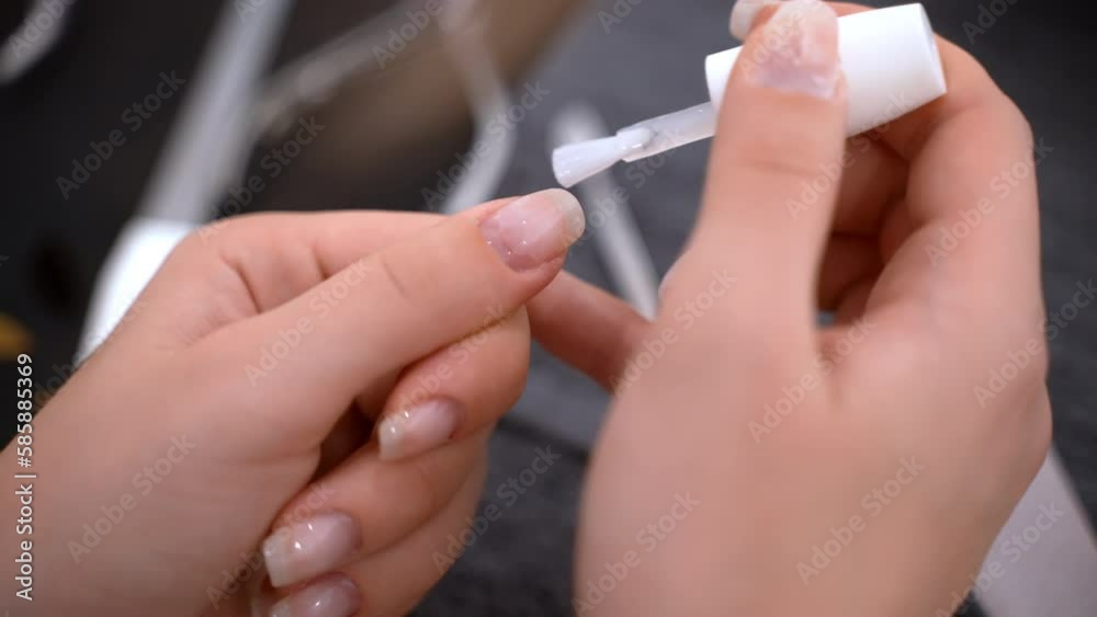 Problem of weak and ruined fingernails because of using frequently toxic gel nail polish and UV