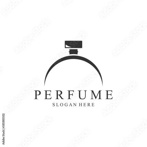 Vector Perfume Bottle Creative Logo Template. Perfect for your Perfume Shop Business or Brand.