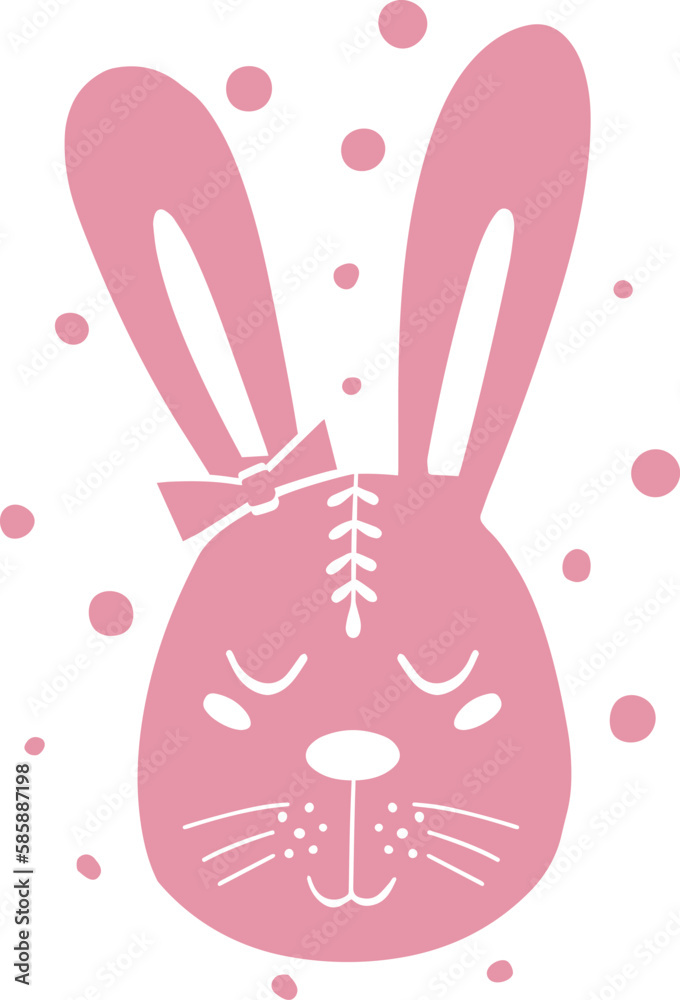 Fototapeta premium hare, vector shape