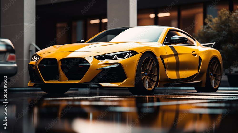 sport car wallpaper Ai Generative	