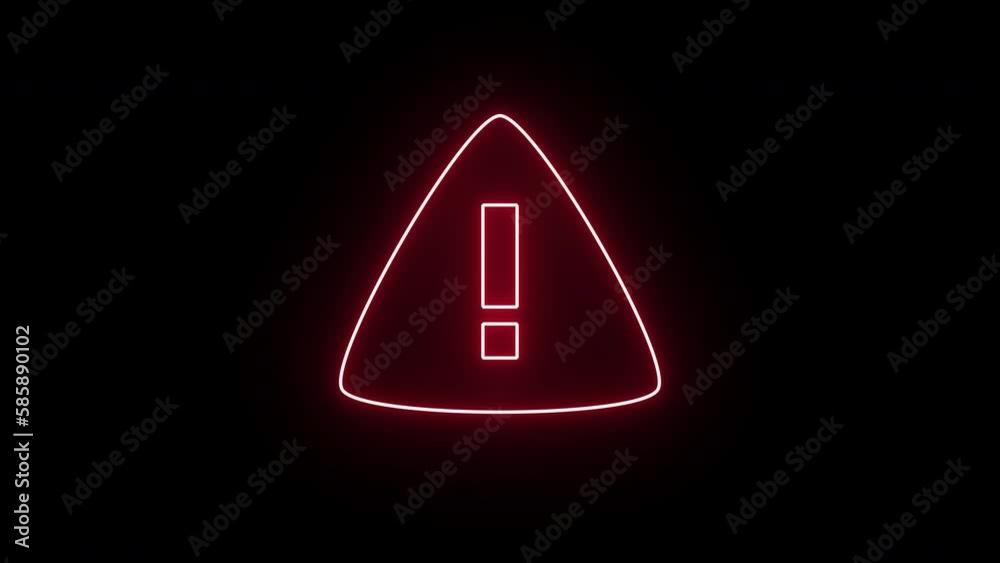Signo de advertencia y  error en un sistema con un fondo limpio. 