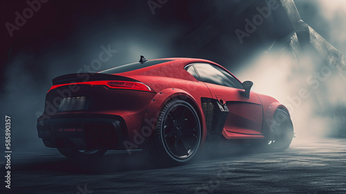 sport car wallpaper Ai Generative 