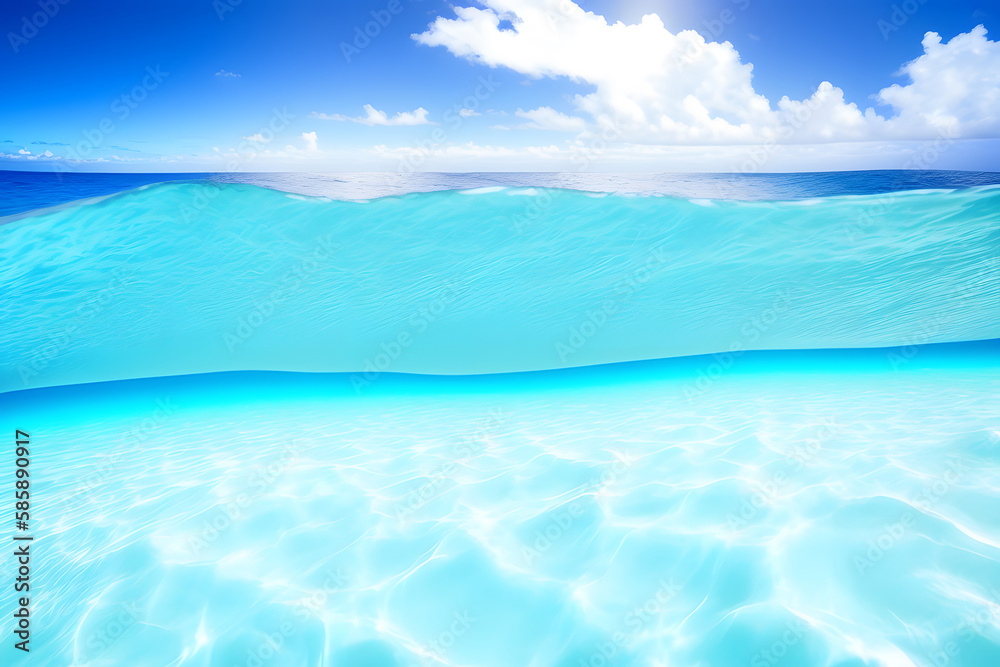 Fototapeta premium turquoise clear water