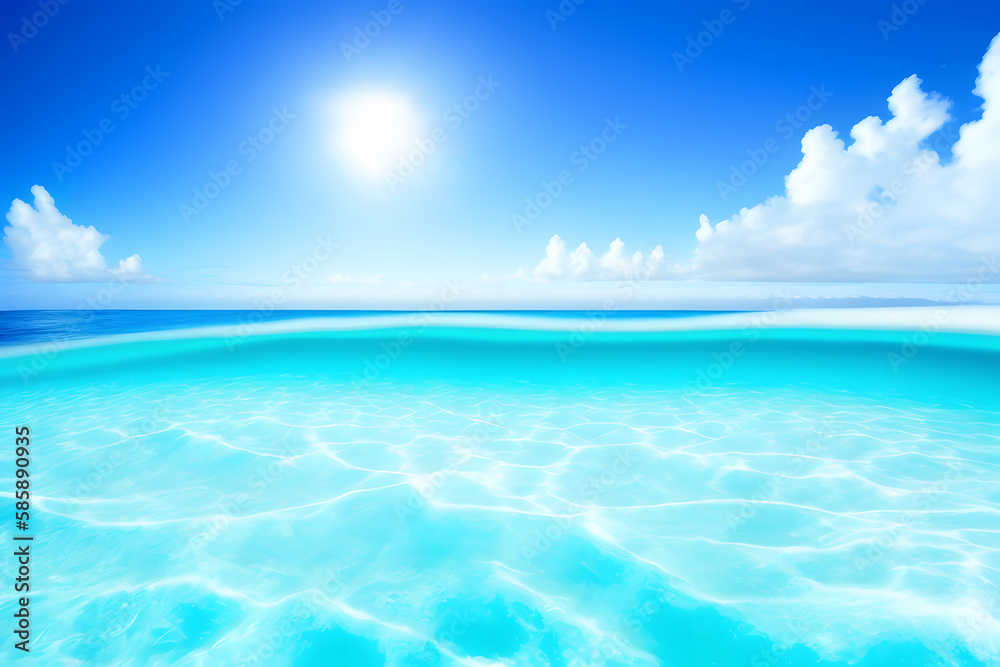 Obraz premium turquoise clear water