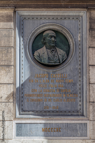 Memorial plaque to Jacopo Castelli, Venice, Italy photo