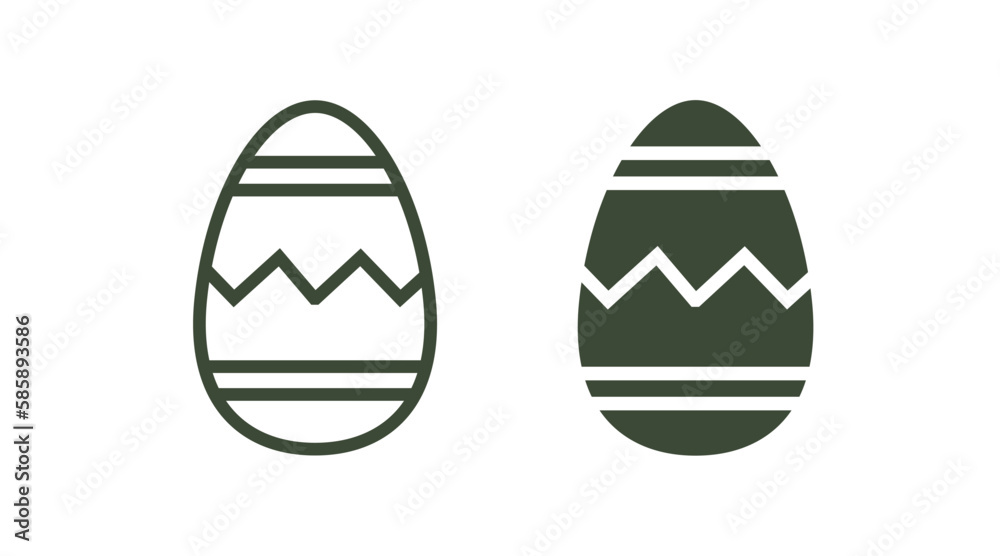 easter egg icon. Thin line and filled easter egg icon from easter collection. Outline and Glyph vector isolated on white background. Editable easter egg symbol can be used web and mobile easter egg icon. Thin line and filled easter egg icon from easter collection. Outline and Glyph vector isolated on white background. Editable easter egg symbol can be used web and mobile