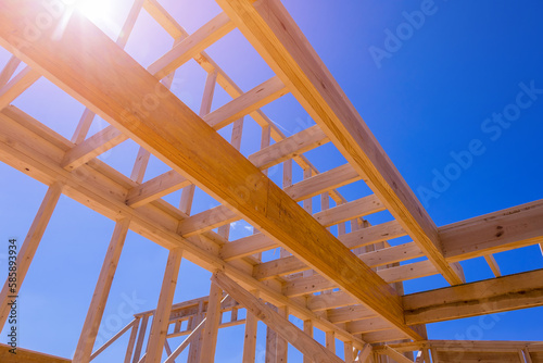 During construction beams sticks were used to construct beam stick house consisting layout joists trusses