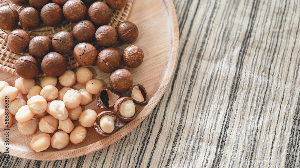 Organic Macadamia nut. macadamia nuts are cracked and baked to taste extremely delicious superfood fresh natural shelled unsalted raw macadamia and healthy food concept Organic Macadamia nut. macadamia nuts are cracked and baked to taste extremely delicious superfood fresh natural shelled unsalted raw macadamia and healthy food concept