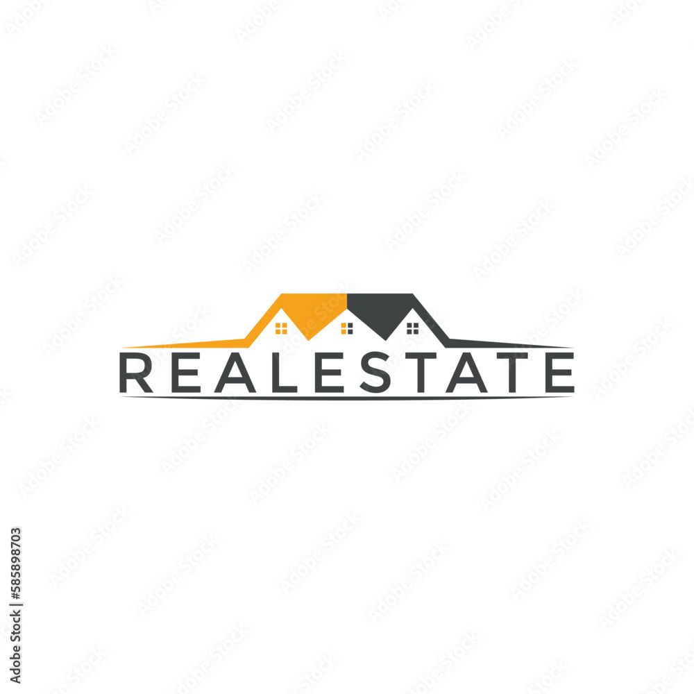 real estate modern logo design