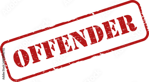 Photos Offender grunge rubber stamp