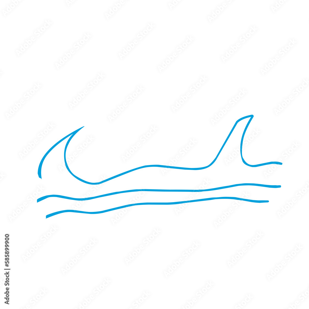 Sea Wave icon illustration
