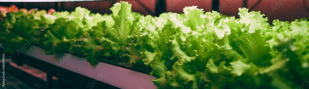 Growing lettuce on racks. Generative AI, Growing lettuce on racks. Generative AI,