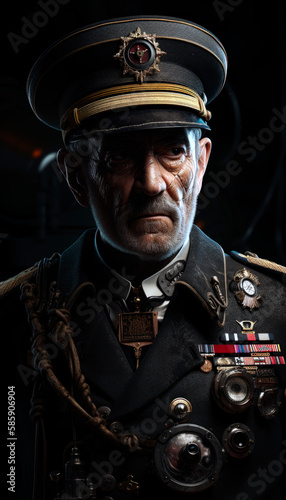 dieselpunk navy admiral photo