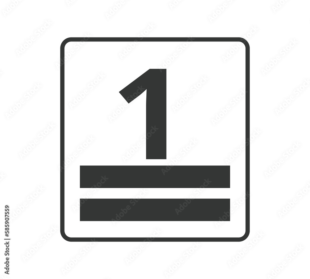 Monochromatic stacking height, number 1. Monochromatic stacking height, number 1.